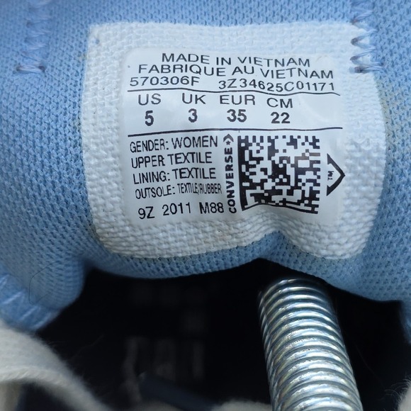 Size‎ 5 - Converse Chuck Taylor All Star Low Sea Salt Blue W - Picture 5 of 10